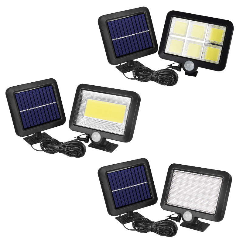 Сплит Солнечный 56LED индукционный настенный светильник 100cob Сплит Крытый Открытый сад свет гараж свет