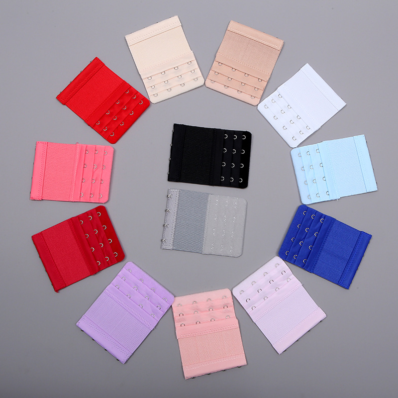 Spot wholesale bra underwear extension buckle elastic three row four buckle matching bra back extension buckle bulk
