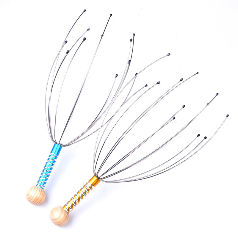 New Head Massager Octopus Head Massager Massage Comb Metal Head Massager Soul Extractor
