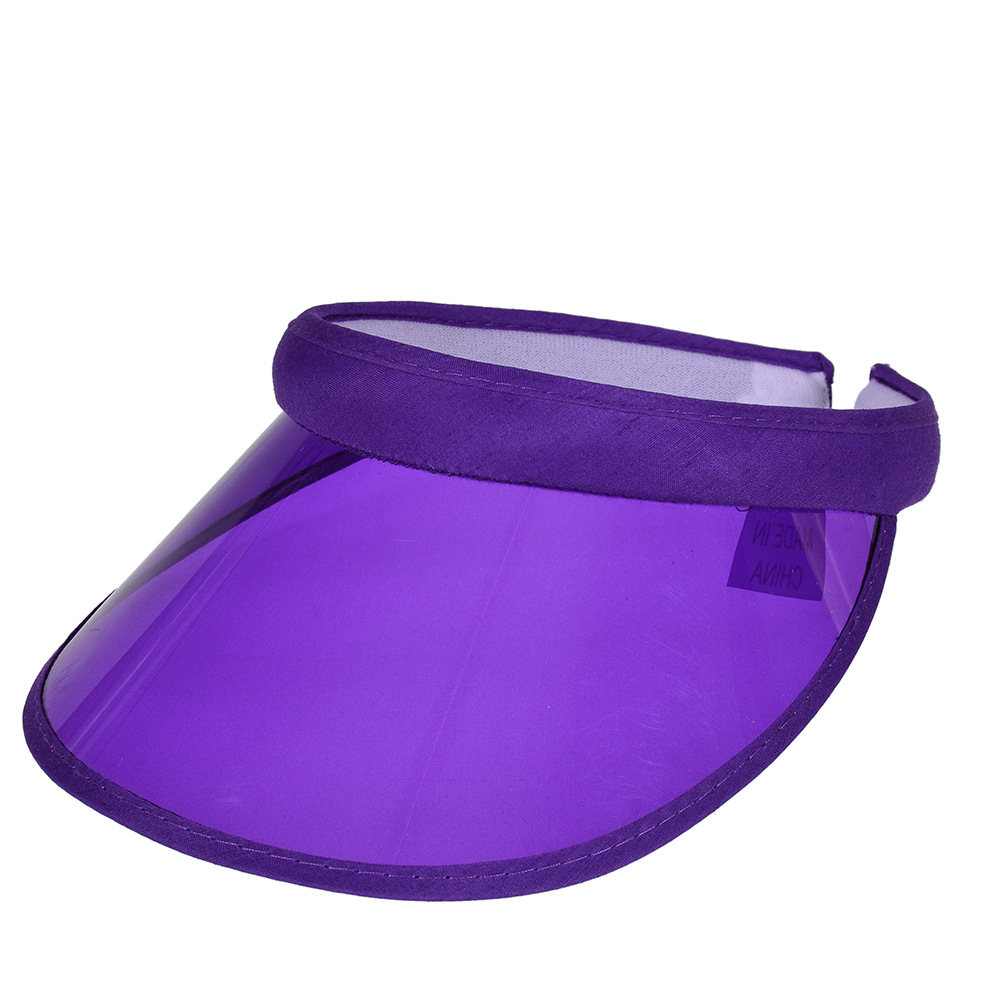 PVC European and American plastic sunshade hat outdoor advertising running UV hair card sun hat printing LOGO