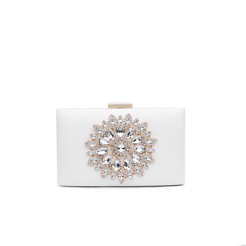 2022 New European and American Fashion Diamond-encrusted Evening Clutch Shoulder Crossbody Chain Small Bag Cross-border Crossbody Small Bag