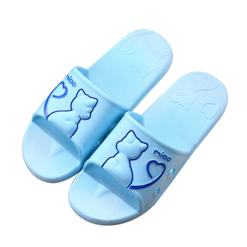 Summer Slippers Women's Household Indoor Couple Cute Men's Bath Non-slip Thick Bottom Bathroom Slippers in Stock