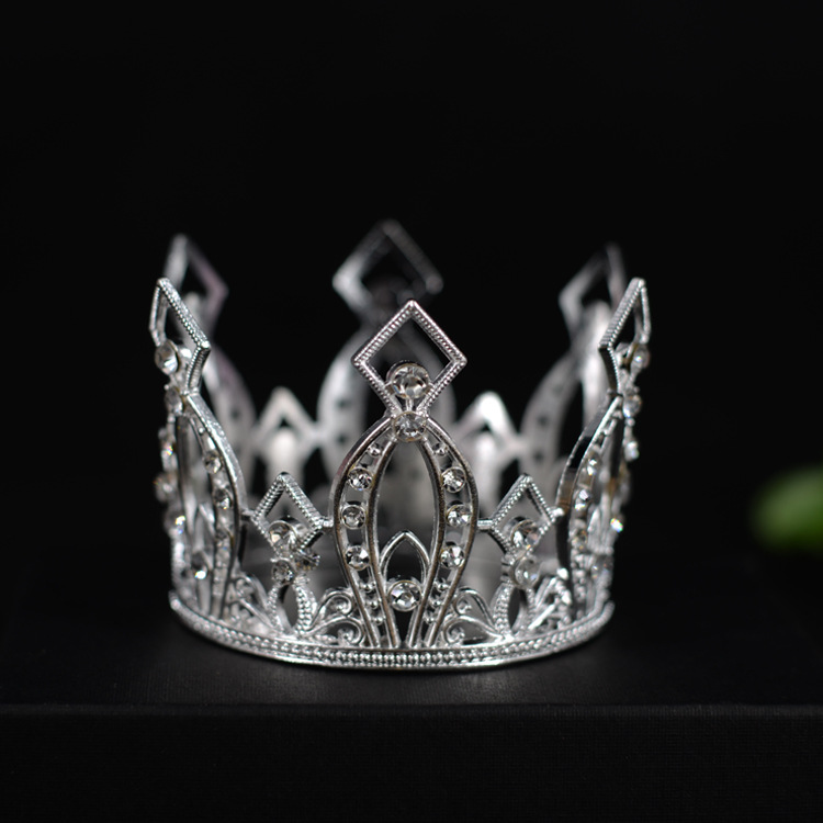 Baking Decoration Crown Baroque Children's Crown Internet Celebrity Birthday Cake Dessert Ornaments Vintage Bridal Headdress