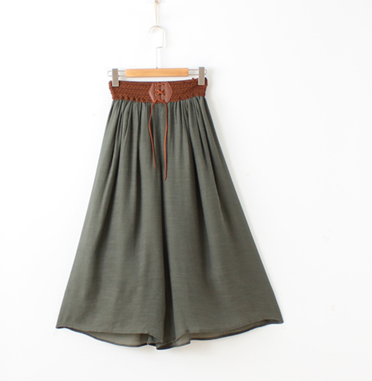 Cotton Linen Wide Leg Pants Women's Loose Summer Thin Pants Women's Large Size Casual Pants Foreign Trade Women's Big Leg Loose Pants