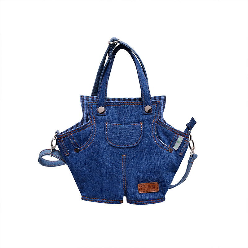 Personalized Denim Bag 2025 New Denim Bag Large Capacity Custom LOGO Women's Handbag Casual Crossbody Bag