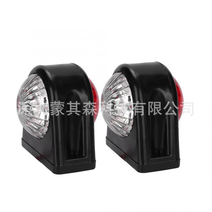 Monchison X8 truck side light 8LED red and white round side light 10-30v Amazon MK-249