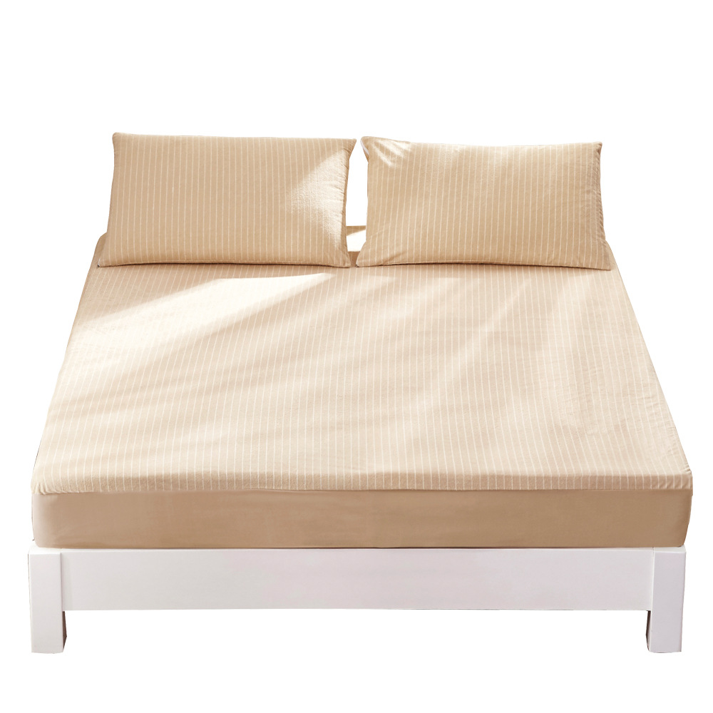 A generation of hair towel children's stripes waterproof urine-proof solid color non-slip Simmons bed hat beauty mattress protective cover