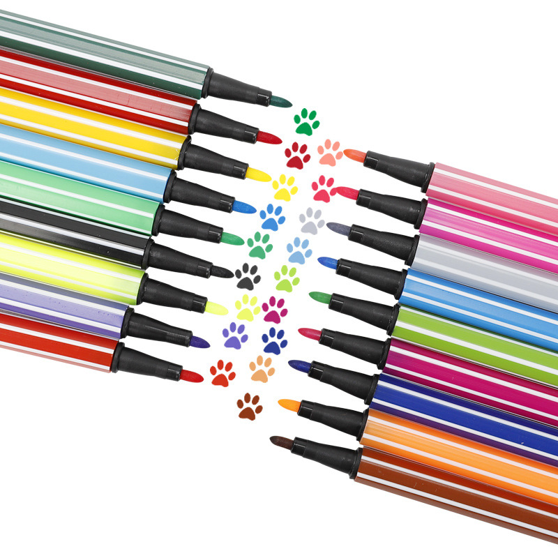 Factory Direct washable watercolor pen 12/18/24/36 color Children DIY painting graffiti color pen brush