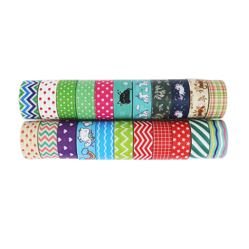 Color stationery tape DIY cartoon tape hand account and paper tape unicorn cross-border supply