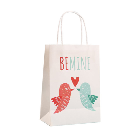 Spot fruit cartoon Kraft paper tote bag clothing candy gift packaging bag children cute baking paper bag