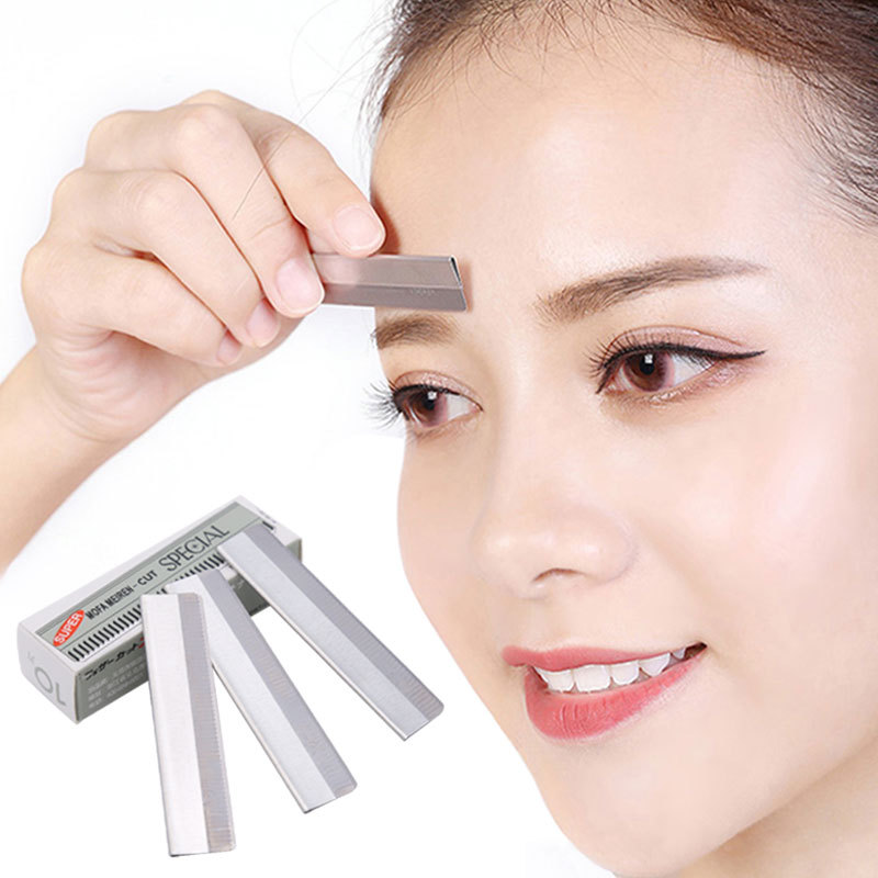 Studio makeup eyebrow trimmer feather brand eyebrow trimmer blade stainless steel razor sharp piece physical store wholesale