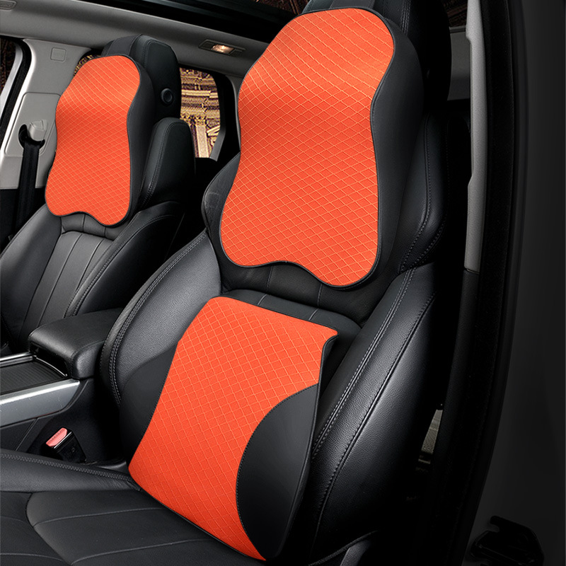 Car Headrest Neck Pillow Car Headrest Lumbar Vehicle Memory Foam Cervical Neck Car Lumbar Seat