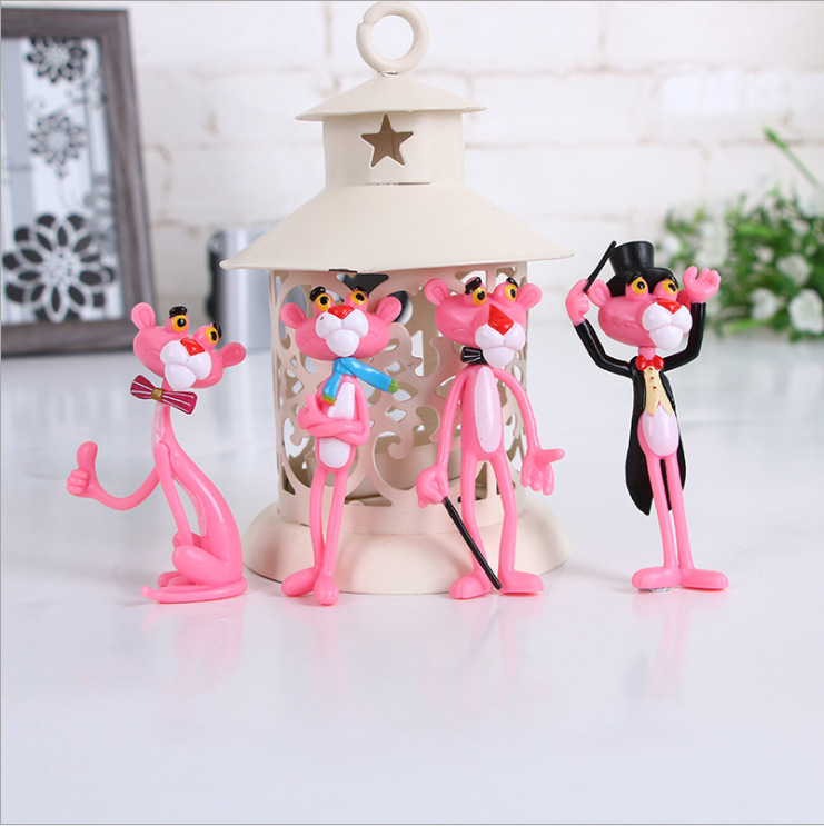 Red Leopard hand-made doll customized cute doll micro landscape decoration cartoon Naughty Leopard model