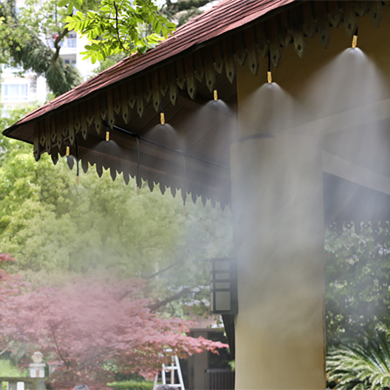 Adjustable copper atomization micro sprinkler drip irrigation system automatic watering sprinkler garden irrigation cooling spray watering