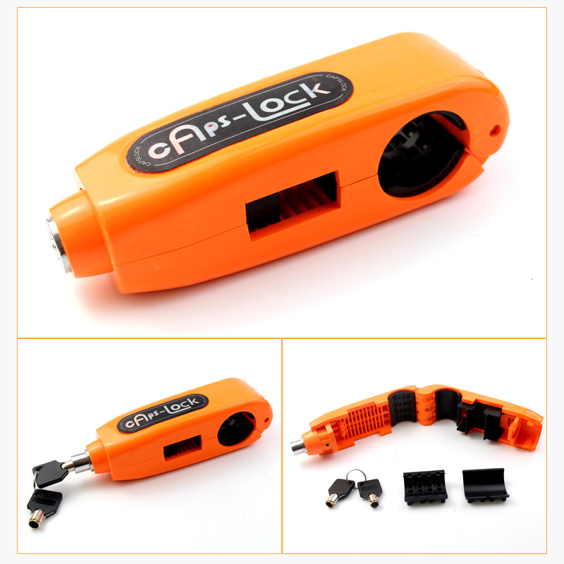 Factory direct motorcycle lock handle anti-theft lock handlebar horn lock electric car lock grip caps lock