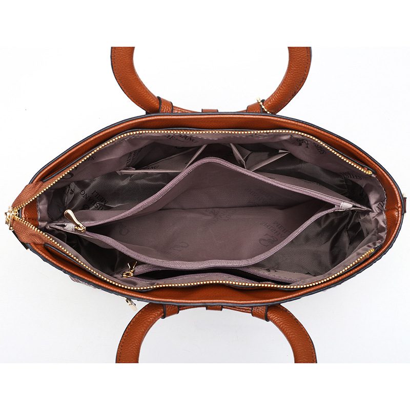 Style new ladies handbag European and American style fashion crocodile pattern ring shoulder diagonal bag manufacturers mixed color wholesale