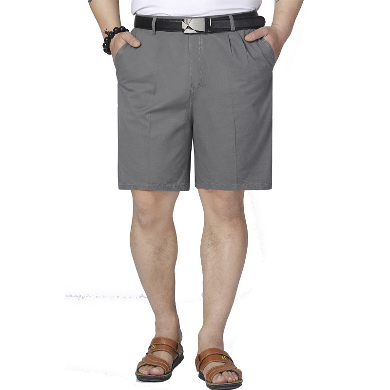 Middle-aged and elderly shorts men's summer cotton five-length pants loose father's suit pants thin casual men's pants men's pants