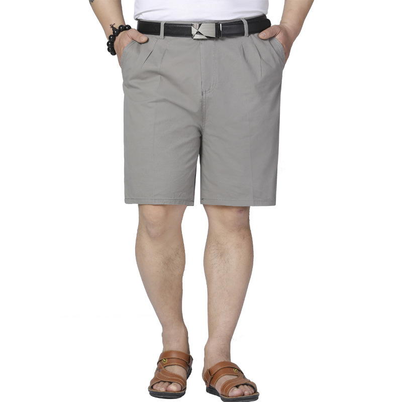 Middle-aged and elderly shorts men's summer cotton five-length pants loose father's suit pants thin casual men's pants men's pants