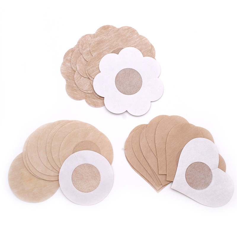 Lego Grade Texted Non-woven Nipple Sticker Disposable Breast Sticker Lace Breathable Chest Sticker Anti-run-off Breast Sticker