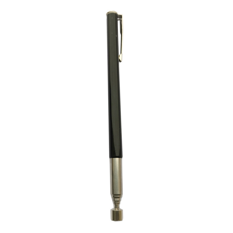 1.5 pounds retractable magnetic pickup 12.5-65cm stainless steel plating with pen clip strong magnetic pen hanging