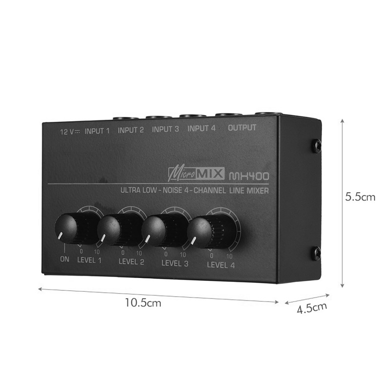 MX400 4Canales Mezclador Mixer 4 channel Mixer Mixer Mini Mixer