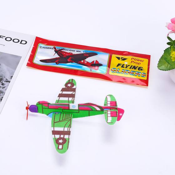 Children's Foam Swing Red Plane Toy Mixed Color Plastic Toy DIY Airflow Swing Glider Body