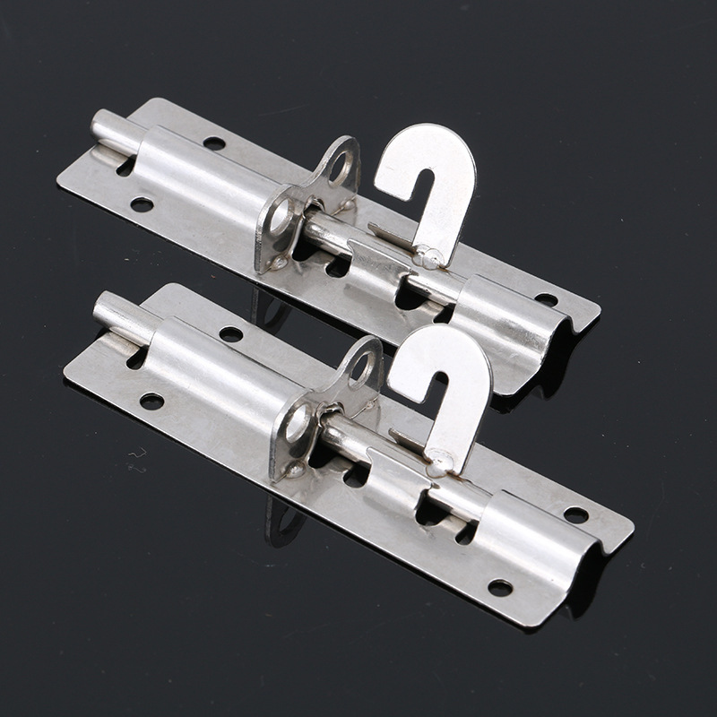 8 inch 5 inch 4 inch stainless steel bolt lockable thickened and lengthened open door bolt anti-theft widened door cow wholesale