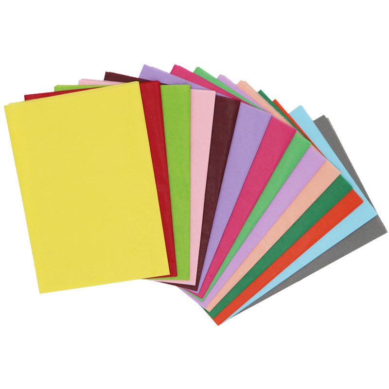 Factory color copy paper tissue paper pear paper custom printing handmade folding bag tissue paper