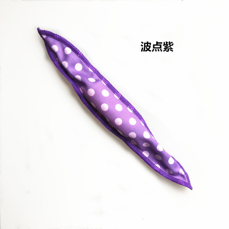 越境してよく売れているばら売りのかわいい波点のカール器のウサギの耳の睡眠の髪巻きのスポンジの柔らかい髪飾りの卸売り|undefined