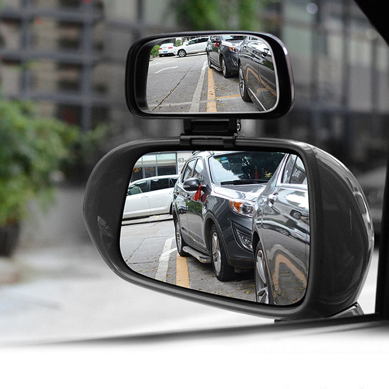 Car Rearview Mirror reversing auxiliary HD glass blind spot mirror large View wide angle mirror adjustable angle blind spot mirror