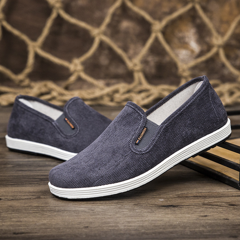23 Spring New Comfortable Breathable Casual Shoes Walking Shoes Old Beijing Non-slip Soft Bottom Men's Cloth Shoes Student Shoes