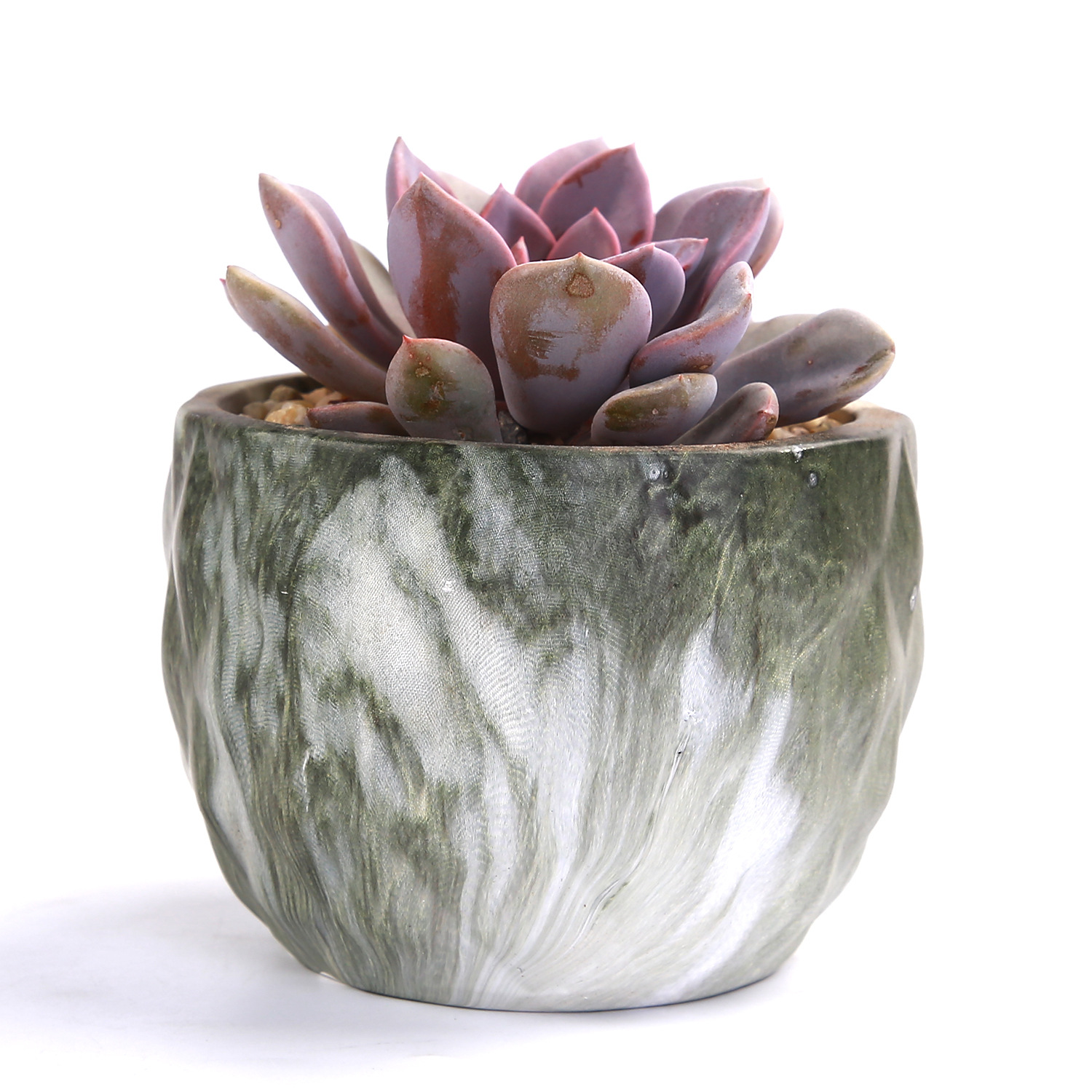 Artificial Stone succulent flowerpot New Era succulent flowerpot cross-border Amazon water transfer printing flowerpot