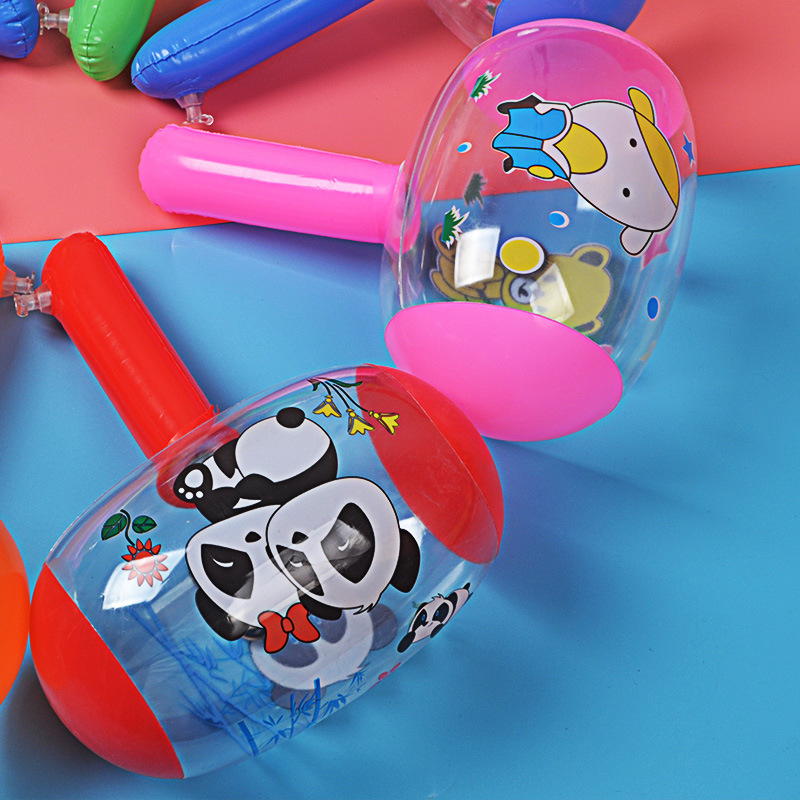 Inflatable Hammer inflatable hammer pinch ring with Bell scan code push gift factory inflatable toys wholesale