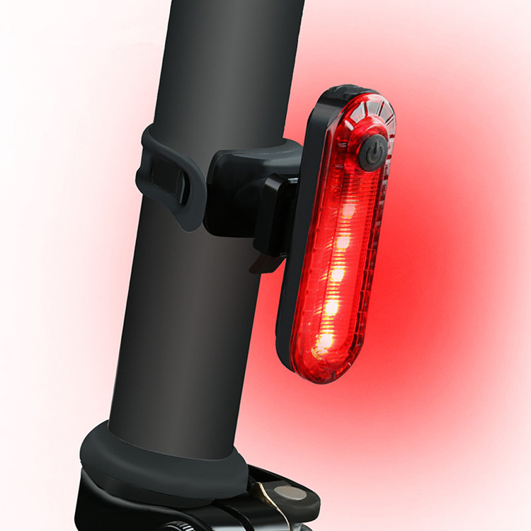 056 bicycle light mountain bike taillight USB rechargeable LED safety warning light night riding decoration single light