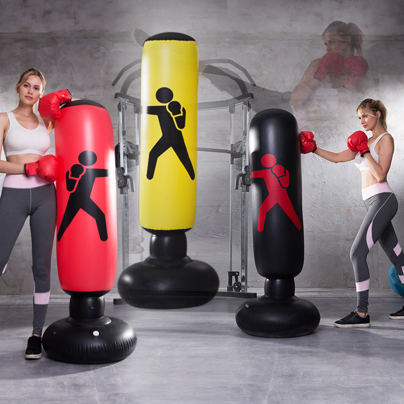 Factory sales inflatable fitness boxing column pvc thick tumbler fighting column vent toy adult 1.6 m high