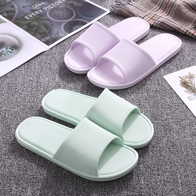 Slippers Women's Summer Indoor Non-slip Soft Bottom Home Use Couple Bathing Sandals Men's Plastic Bathroom Slippers Wholesale