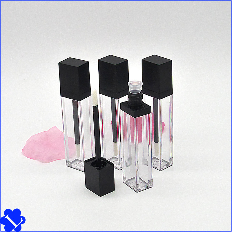 7ML in stock square flat lip gloss tube empty tube DIY lip glaze empty Tube empty bottle lip glaze sub-bottle lip gloss tube packaging material