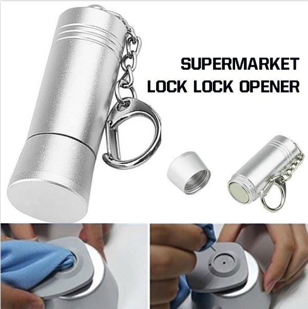 Small red lock unlock device mobile phone Hook Lock unlock supermarket anti-theft unlock device mini portable unlock device