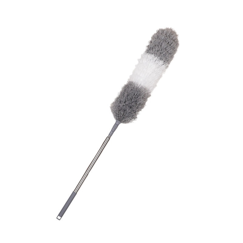 Cross-border Hot Sale Microfiber 2.5 m Lengthened Retractable Dust Duster Dust Brush Cleaning Dust Sweeping Feather Duster