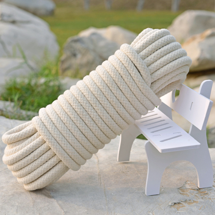 High-value core-wrapped cotton rope cotton line clothesline quilt drying rope curtain rope rope binding rope thick flagpole thin weaving