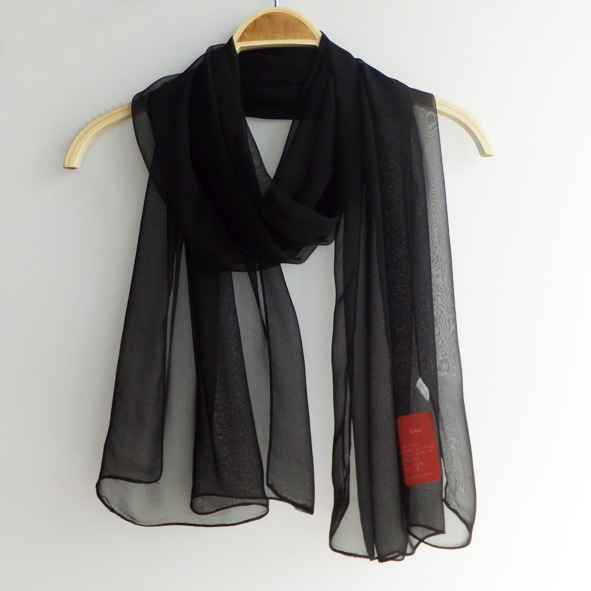 New ladies silk scarf sunscreen shawl long red beach towel chiffon solid color scarf dance special wholesale women