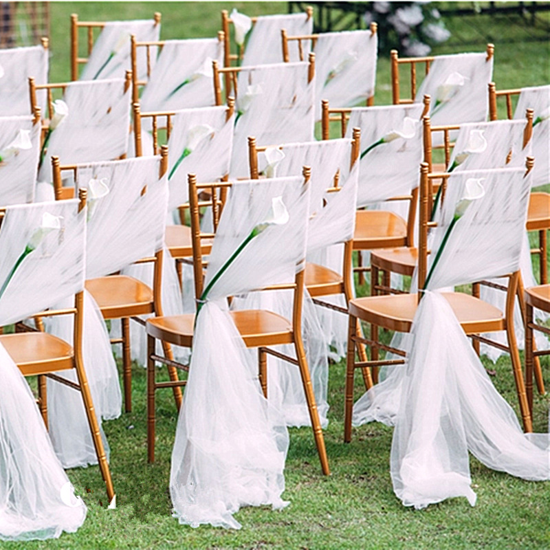 Wedding Swiss Mesh High Density Organza Wedding Background Mantle Wedding Chair Back Yarn Ceiling Genting Yarn Sign-in Desk
