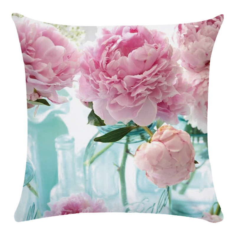 Cross-border flower bouquet peach leather pillow cover cushion cover AliExpress Amazon eabyZY1305