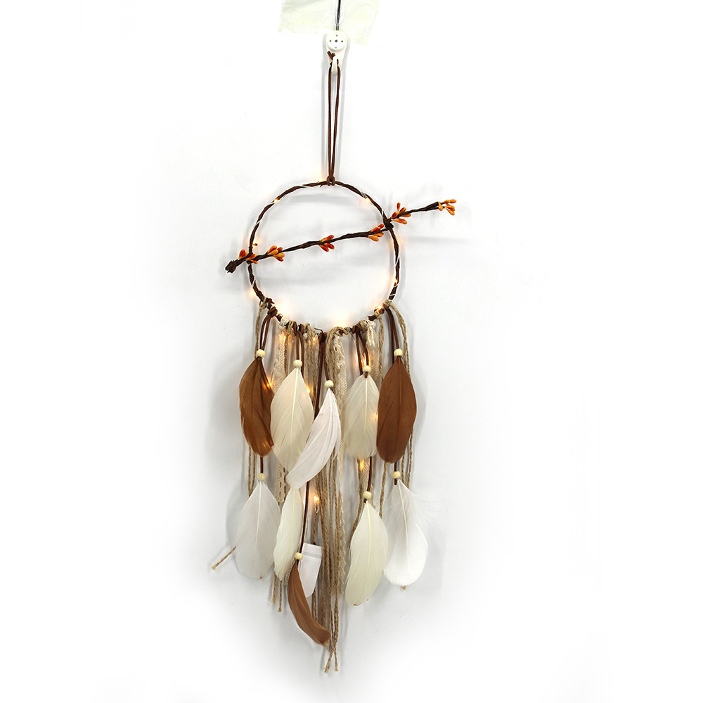 Pastoral style creative rattan dream catcher hanging decoration xuanguan wall decoration B & B decoration dream catcher hanging decoration