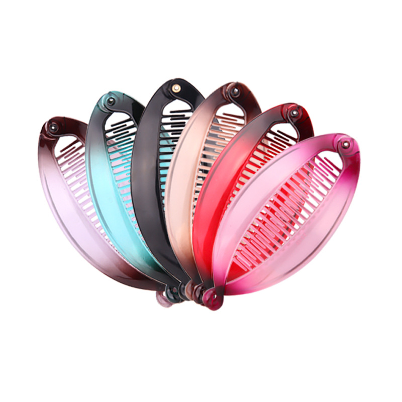 New large handmade DIY bottom clip does not break the transparent fish clip hairpin ponytail clip lentil clip vertical clip banana clip