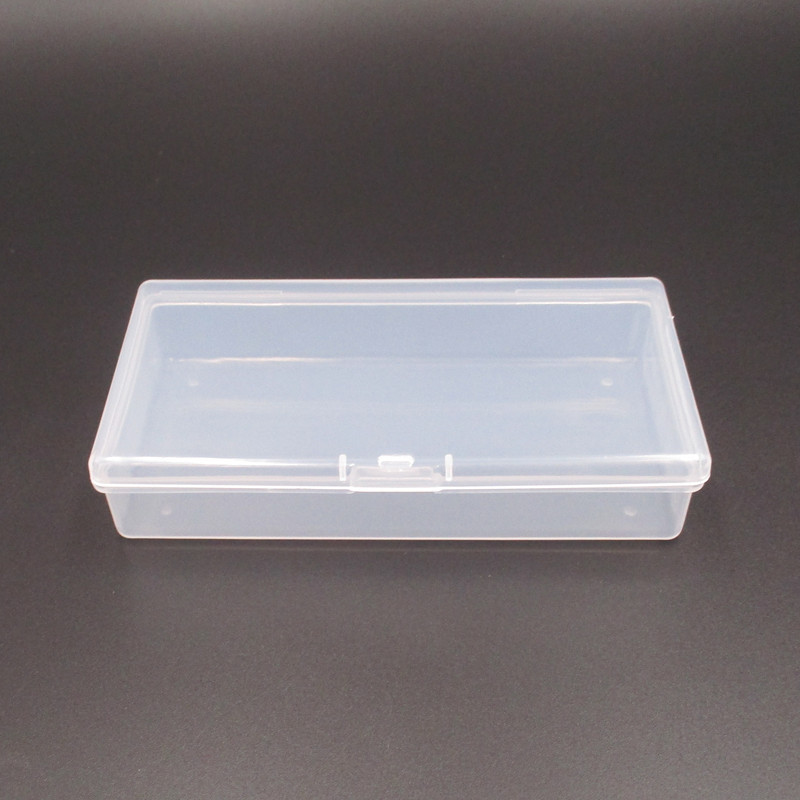 Rectangular Transparent Plastic Lock Buckle Box Fishing Gear Jewelry Parts Screw Hardware Tools Storage Finishing Box