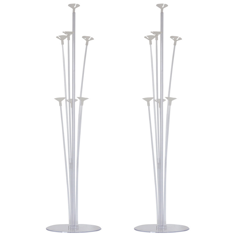 Wholesale birthday party transparent floating bracket wedding celebration dining table decoration table floating balloon column road guide base