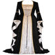 2023wish AliExpress gold velvet bell sleeve retro medieval European court Long and floor skirt
