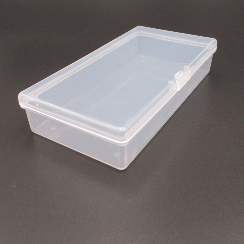 Rectangular Transparent Plastic Lock Buckle Box Fishing Gear Jewelry Parts Screw Hardware Tools Storage Finishing Box