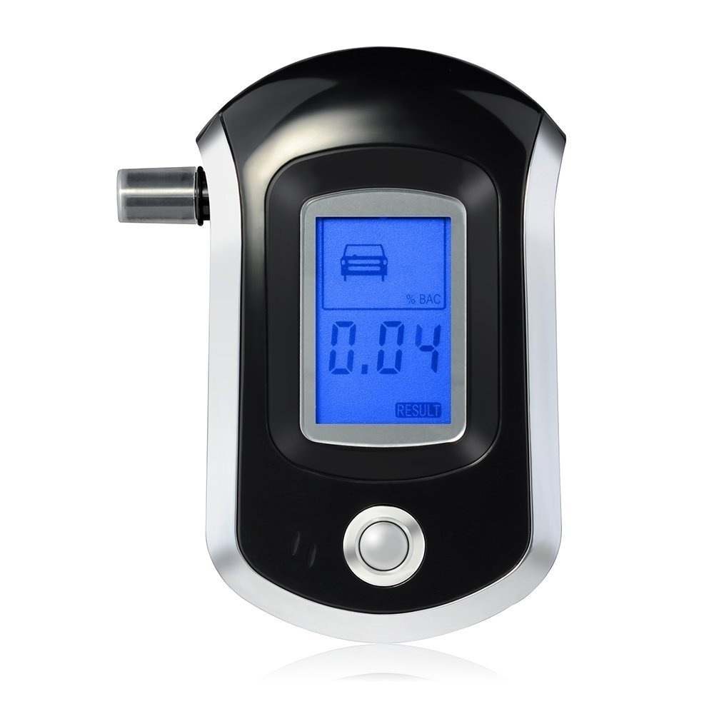English version AT6000 with 20 mouth portable hand-held breathing alcohol tester blowing alcohol detector
